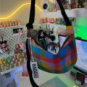 Baggu Madras Medium Crescent